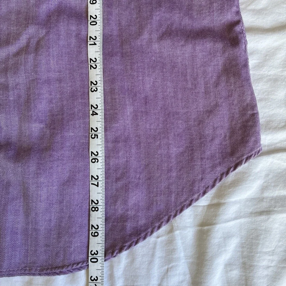 VTG Polo Ralph Lauren Philip Long Sleeve Button Up Men's L 16.5 34/35‎ Purple